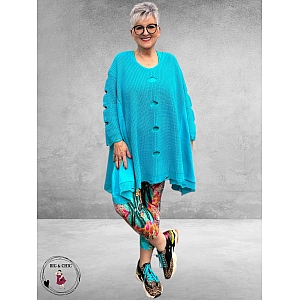 AKH Trui  Oversize A-Lijn Aqua 